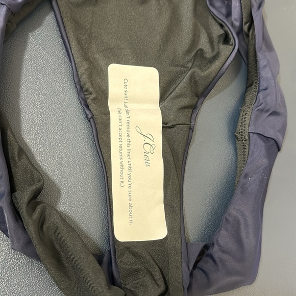 J. Crew Bikini Bottom Women's M Navy Curved Waist Cheeky New BC125 7844 - Picture 11 of 13